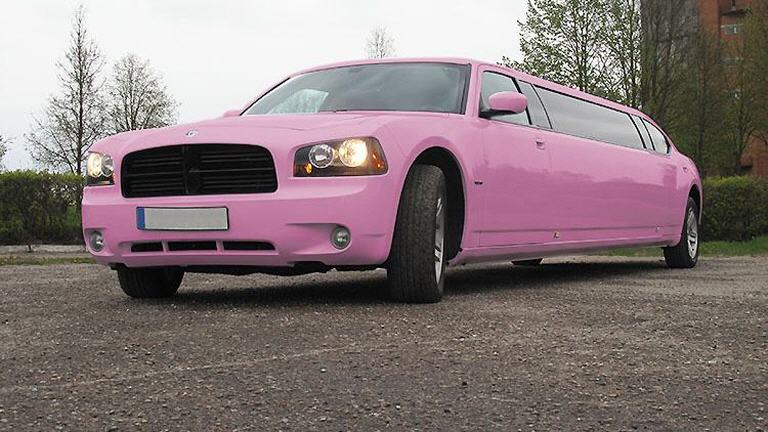 Pinke Stretchlimousine
